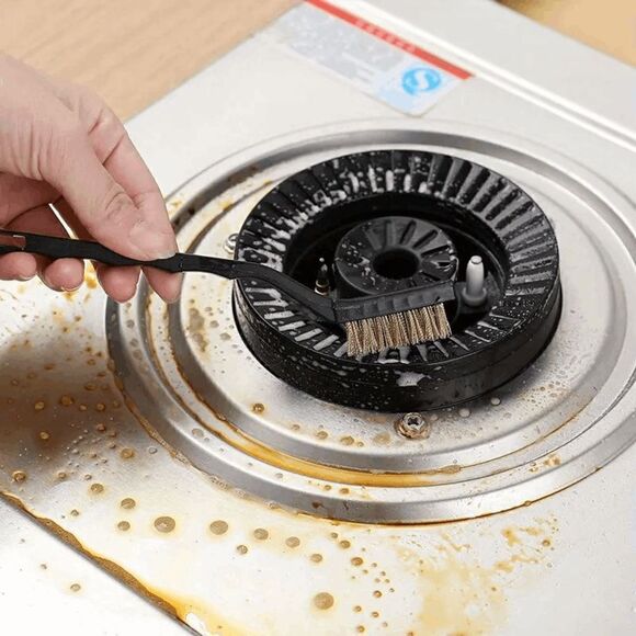 Steel Wire Gas Stove BBQ Grill Metal Pots Cleaning Brush - 3 Pack - Picture 2 of 6